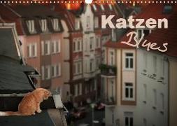 Katzen Blues (Wandkalender 2019 DIN A3 quer)