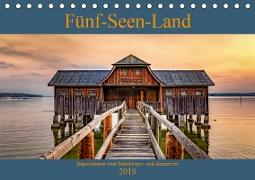 F?nf-Seen-Land (Tischkalender 2019 DIN A5 quer)