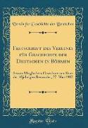 Festschrift des Vereines für Geschichte der Deutschen in Böhmen