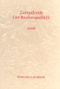 Zeitschrift für Rechtspolitik - Einbanddecke 2006