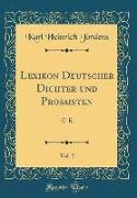 Lexikon Deutscher Dichter und Prosaisten, Vol. 2