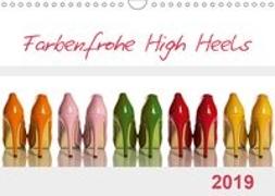 Farbenfrohe High Heels (Wandkalender 2019 DIN A4 quer)