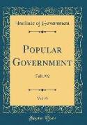 Popular Government, Vol. 58