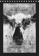 Animal Portraits Black & White 2019 CH Version (Tischkalender 2019 DIN A5 hoch)