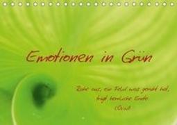 Emotionen in Grün (Tischkalender 2019 DIN A5 quer)