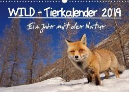 WILD - Tierkalender 2019 (Wandkalender 2019 DIN A3 quer)