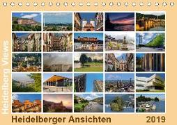 Heidelberg Views - Heidelberger Ansichten (Tischkalender 2019 DIN A5 quer)