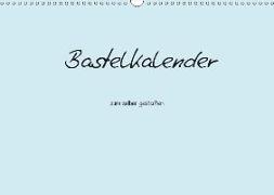 Bastelkalender - hell Blau (Wandkalender 2019 DIN A3 quer)