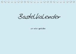 Bastelkalender - hell Blau (Tischkalender 2019 DIN A5 quer)