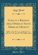 Statuti e Regesti dell'Opera di Santa Maria di Orvieto