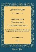 Archiv der Teutschen Landwirthschaft, Vol. 6