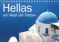 Hellas - ein Meer der Farben (Tischkalender 2019 DIN A5 quer)