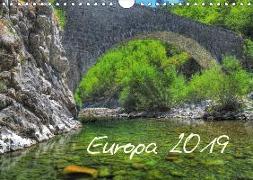 Europa 2019 (Wandkalender 2019 DIN A4 quer)