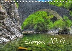 Europa 2019 (Tischkalender 2019 DIN A5 quer)