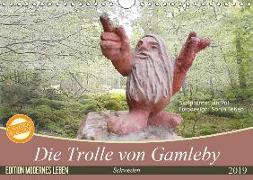 Die Trolle von Gamleby - Schweden - Skulpturen von Jan Pol (Wandkalender 2019 DIN A4 quer)