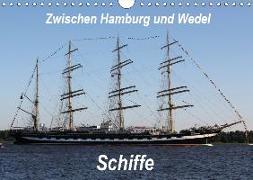 Schiffe - Zwischen Hamburg und Wedel (Wandkalender 2019 DIN A4 quer)