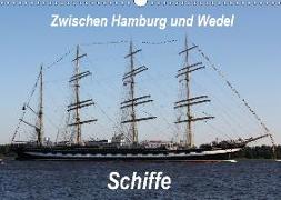 Schiffe - Zwischen Hamburg und Wedel (Wandkalender 2019 DIN A3 quer)