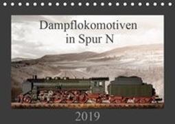 Dampflokomotiven in Spur N (Tischkalender 2019 DIN A5 quer)