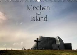 Kirchen auf Island (Wandkalender 2019 DIN A3 quer)
