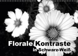 Florale Kontraste in Schwarz-Weiß (Wandkalender 2019 DIN A3 quer)