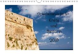 Griechenlands Perlen Kreta und Santorin (Wandkalender 2019 DIN A4 quer)