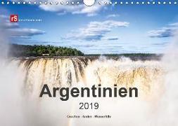 Argentinien, Gauchos - Anden - Wasserfälle (Wandkalender 2019 DIN A4 quer)