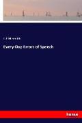 Every-Day Errors of Speech