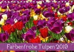 Farbenfrohe Tulpen 2019 (Tischkalender 2019 DIN A5 quer)