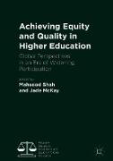 Achieving Equity and Quality in Higher Education