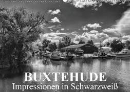 Buxtehude Impressionen in Schwarzweiß (Wandkalender 2019 DIN A2 quer)