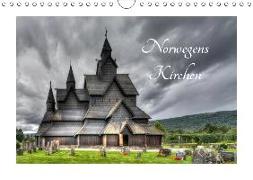 Norwegens Kirchen (Wandkalender 2019 DIN A4 quer)