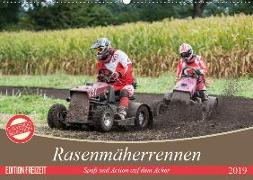 Rasenmäherrennen - Spaß und Action auf dem Acker (Wandkalender 2019 DIN A2 quer)