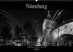 Nürnberg - Ansichten in schwarz und weiß (Wandkalender 2019 DIN A2 quer)