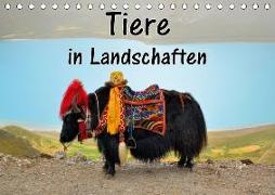 Tiere in Landschaften (Tischkalender 2019 DIN A5 quer)