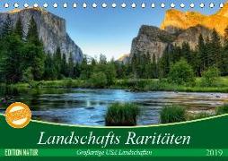 Landschafts Raritäten - Großartige USA Landschaften (Tischkalender 2019 DIN A5 quer)