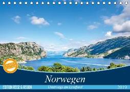 Norwegen - Unterwegs am Lysefjord (Tischkalender 2019 DIN A5 quer)