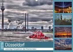 Düsseldorf - Lebendige Perspektiven des Rheinkometen (Wandkalender 2019 DIN A2 quer)