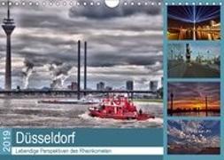 Düsseldorf - Lebendige Perspektiven des Rheinkometen (Wandkalender 2019 DIN A4 quer)