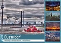 Düsseldorf - Lebendige Perspektiven des Rheinkometen (Wandkalender 2019 DIN A3 quer)