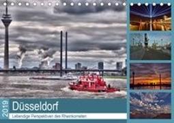 Düsseldorf - Lebendige Perspektiven des Rheinkometen (Tischkalender 2019 DIN A5 quer)