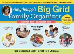 2019 Amy Knapp's Big Grid Family Organizer Wall Calendar: August 2018-December 2019