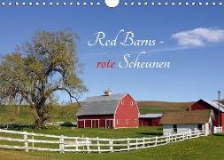 Red Barns - rote Scheunen (Wandkalender 2019 DIN A4 quer)
