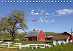 Red Barns - rote Scheunen (Tischkalender 2019 DIN A5 quer)