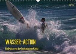 Wasser-Action - Eindrücke von der bretonischen Küste (Wandkalender 2019 DIN A3 quer)