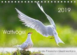 Wattvögel an der Friesischen IJsselmeerküste (Tischkalender 2019 DIN A5 quer)