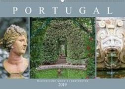 Portugal - Historische Quintas und Gärten (Wandkalender 2019 DIN A2 quer)