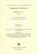 Hethitisches Wörterbuch Bd. 3 H: Lieferung 20