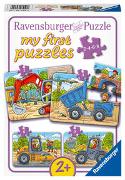 Ravensburger Kinderpuzzle - 06946 Meine liebsten Baustellenfahrzeuge - my first puzzle mit 2,4,6,8 Teilen - Puzzle für Kinder ab 2 Jahren