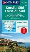 KOMPASS Wanderkarten-Set 2251 Korsika Süd, Corse du Sud, Weitwanderweg GR20 (3 Karten) 1:50.000