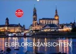 Elbflorenzansichten (Wandkalender 2019 DIN A2 quer)